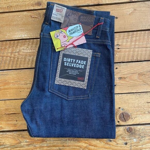 Naked and Famous Weird Guy | Dirty Fade Selvedge | Size 29 | NWT - Picture 1 of 6